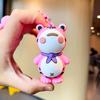 Adorable Cartoon Frog Keychain Silicone Key Accessory For Bags And Cars