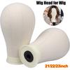 Lightweight Canvas Mannequin Head With Mount Hole Styling Mannequin Wig Display Stand  Wig Making