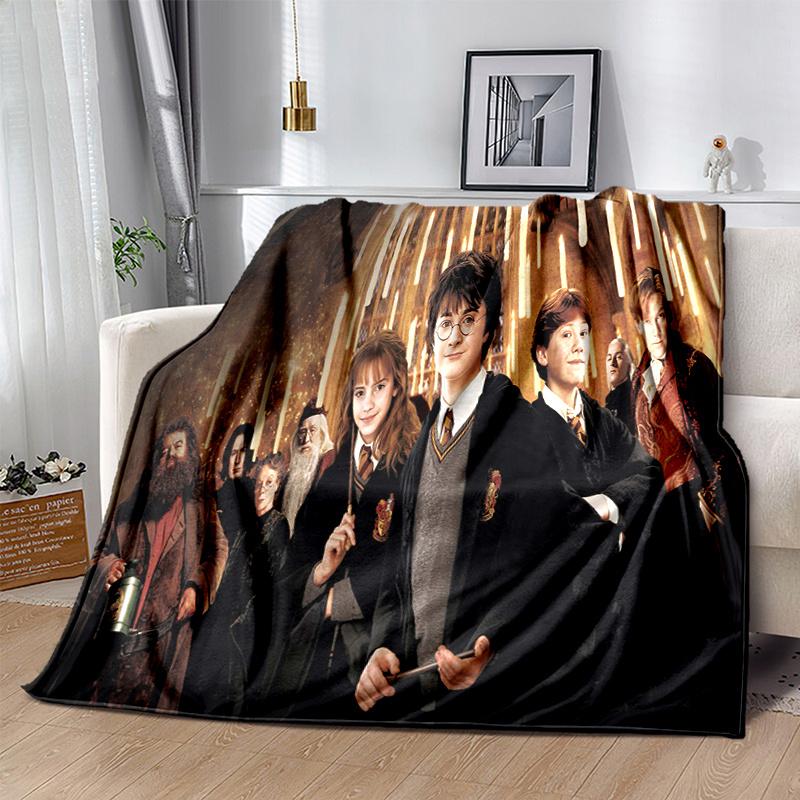 Harry Potter Hogwarts School Uniform Robe Cosplay Costume Halloween Party Fancy DressPrint Blanket, Soft Blanket For Sofa Office Bed And Tra