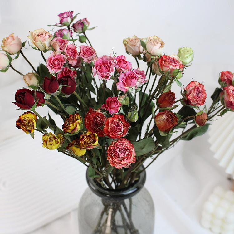 Small Dried Rose Buds for DIY Flower Arrangements and Home Decor