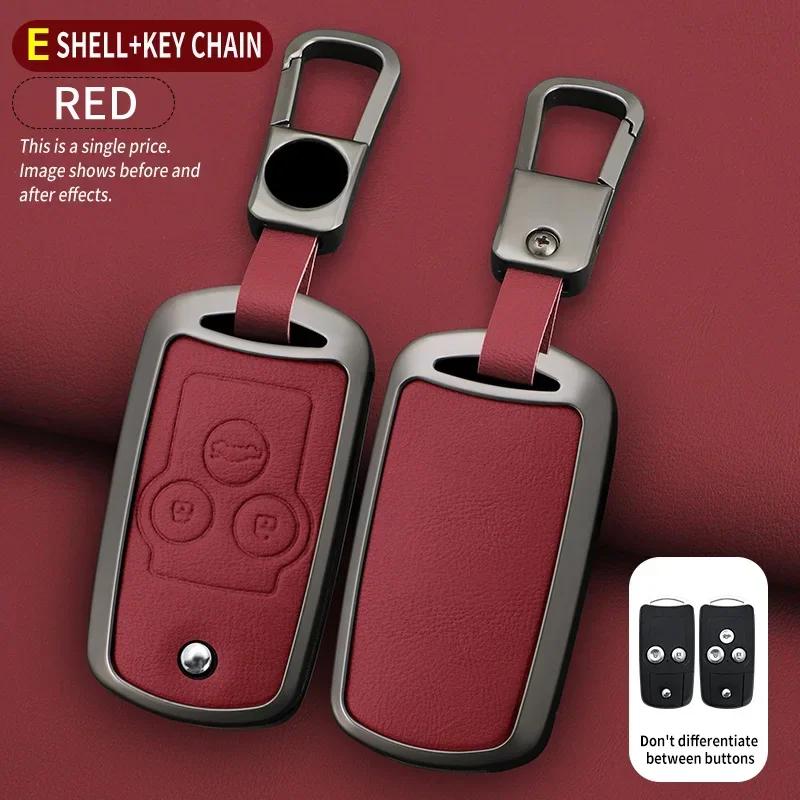 

New Alloy Car Flip Key Case Cover Shell For Honda Civic Fit Accord CRV HRV Jazz Odyssey For Acura TL TSX ZDX RSX CRZ 3 Buttons