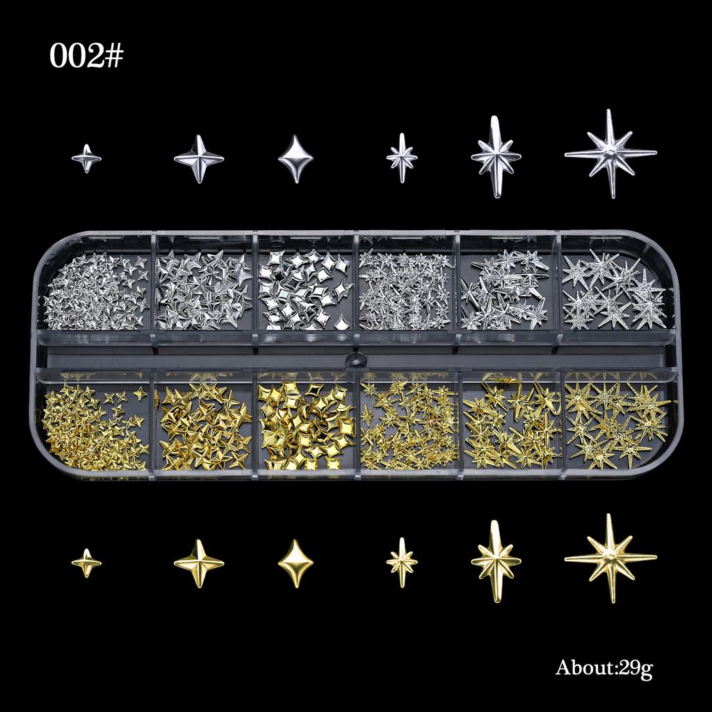 Boxed Half Round Flatback Nail Rhinestones Multi Size Gold Silver Pearls Caviar Nail Art Decorations Gold Beads Ocean Accessorie