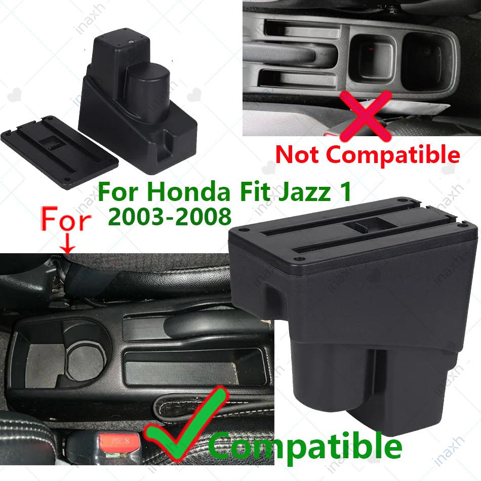 For Honda Jazz Armrest box For Honda Fit Jazz 1 Car Armrest 2003-2007 Arm Storage box car accessories 2003 2004 2005 2006 2007