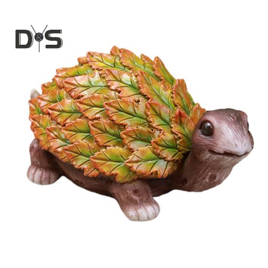 Zahradní list Zvíře Figurka Želva Sova Veverka Králík Liška Ptáček Ježek Šnek Socha Pryskyřice Plastika Zvířátka Dekorace Dvůr Ornament