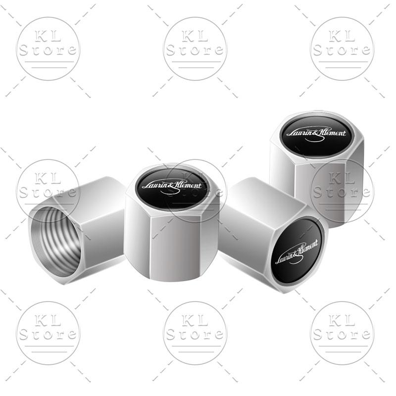 4pz Laurin & Klement Logo Tappini Valvole Aria Pneumatici Ruote Auto Copertura Antipolvere Decorazione Per Skoda Kamiq Fabia Yaris Kodiaq Octavia