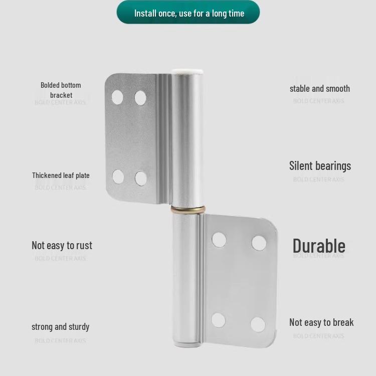 Aluminum Alloy Stainless Steel Folding Bathroom Door Hinge Accessories