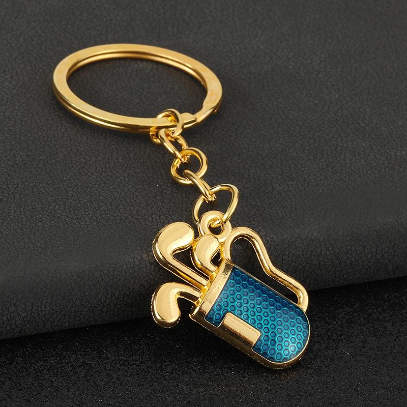 Classic Golf Sports Keychain Metal Shaft Keyring Unisex Backpack Pendant Car Key Holder Diy Accessories Club Gifts
