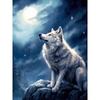 Diamond Painting Full Drill White Wolf Flower Animal Diamond Painting Handmade Art Landscape Diy Diamond Mosaic Painting Home Decoration