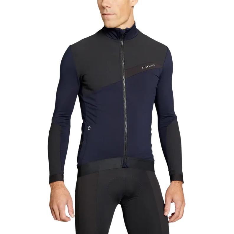 

DECATHLON ROCKRIDER Легкая влагоотводящая куртка с длинным рукавом мужская синяя M синий