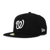 [New Era] 59FIFTY Washington Nationals [MLB TEAM-BASIC FITTED CAP] WASHINGTON NATIONALS Major League Baseball Hat Black (8-14 (approx. 65.4 cm))