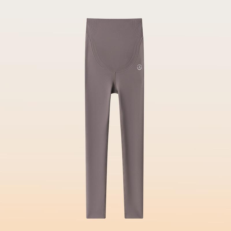 Maternity pants Leggings Traceless autumn and winter new fleece thickened thin support high waist large size maternity leggings