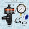 Premium-For Pool Filter Accessories Manual Air Relief Valve With Pressure Gauge, Air Relief Valve Kit For Pool And Spa Systems