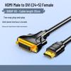 Shan Ze DVI to HDMI Female Adapter: High-Definition Display Converter for Graphics Card Interface Extension