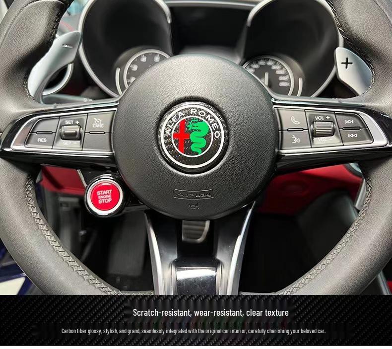 Alfa Romeo Giulia & Stelvio Carbon Fiber Front/Rear Logos