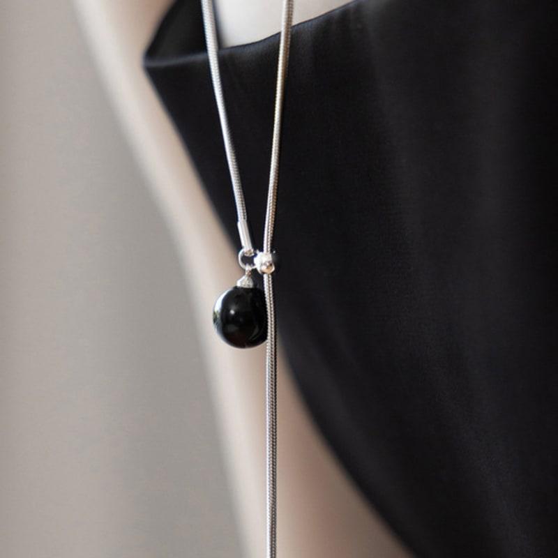 TATIANA Gem Point Y-Line Long Necklace NZ2492