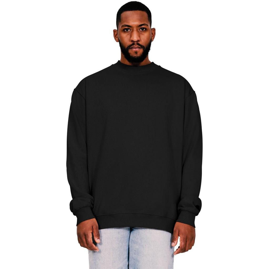 Casual Classics Großes, übergroßes Herren-Sweatshirt aus ringgesponnener Baumwolle mit verlängertem Ausschnitt