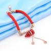 Zodiac Lucky Money Bag Titanium Steel Gold Gourd Red Rope Bracelet