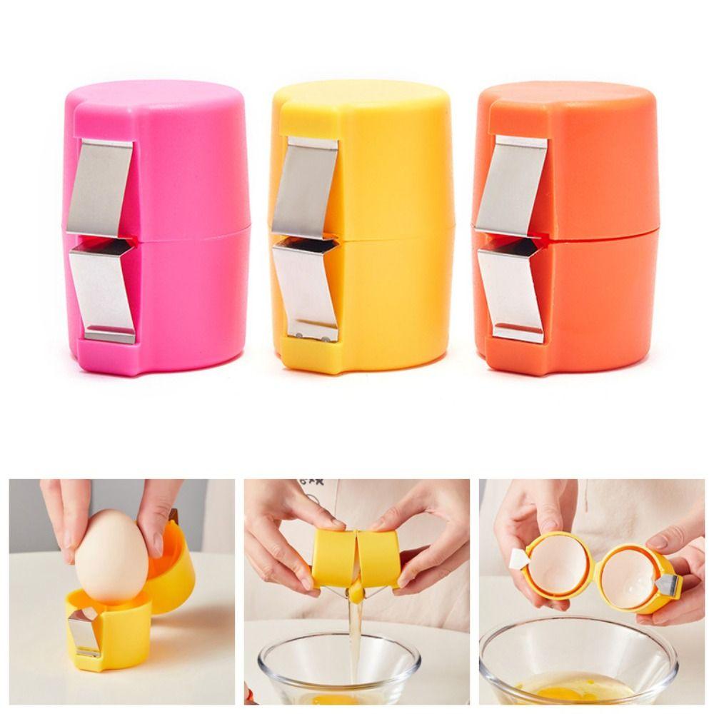 3pcs Cylindrical Eggshell Opener Effortless Egg Breaker Household Egg Crackers Kitchen