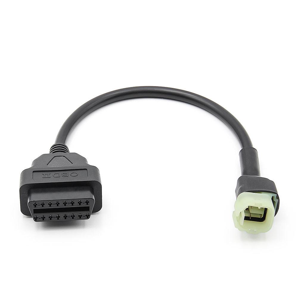 OBD 16pin to 4 pin for Honda Motorcycle 4 Pin Cable Auto Diagnostic Scanner Adapter Cable Diagnostic Connector for motorbike чёрный
