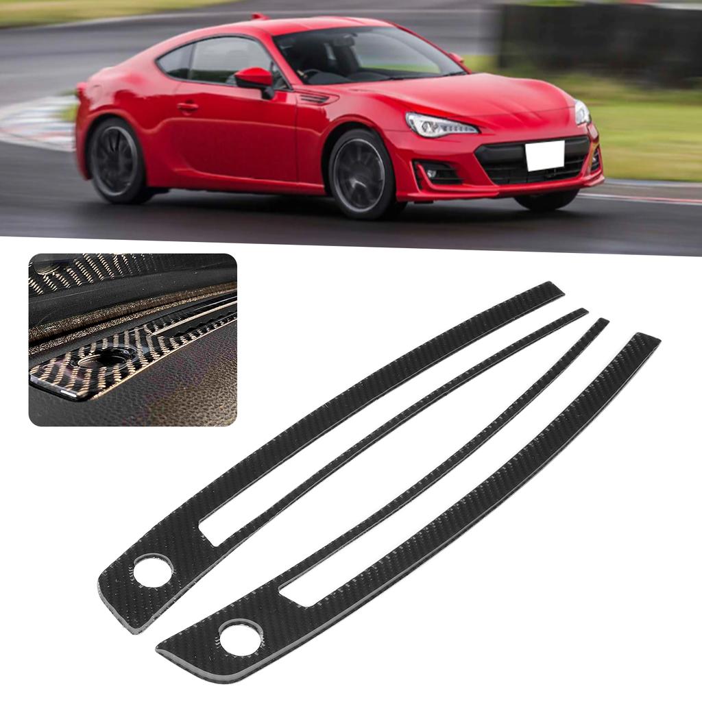 2 st Kolfiber Central Kontroll Instrumentbräda Utloppsdekor Fram Luftkonditioneringsventil Dekoration Passar för Subaru BRZ 13‑20