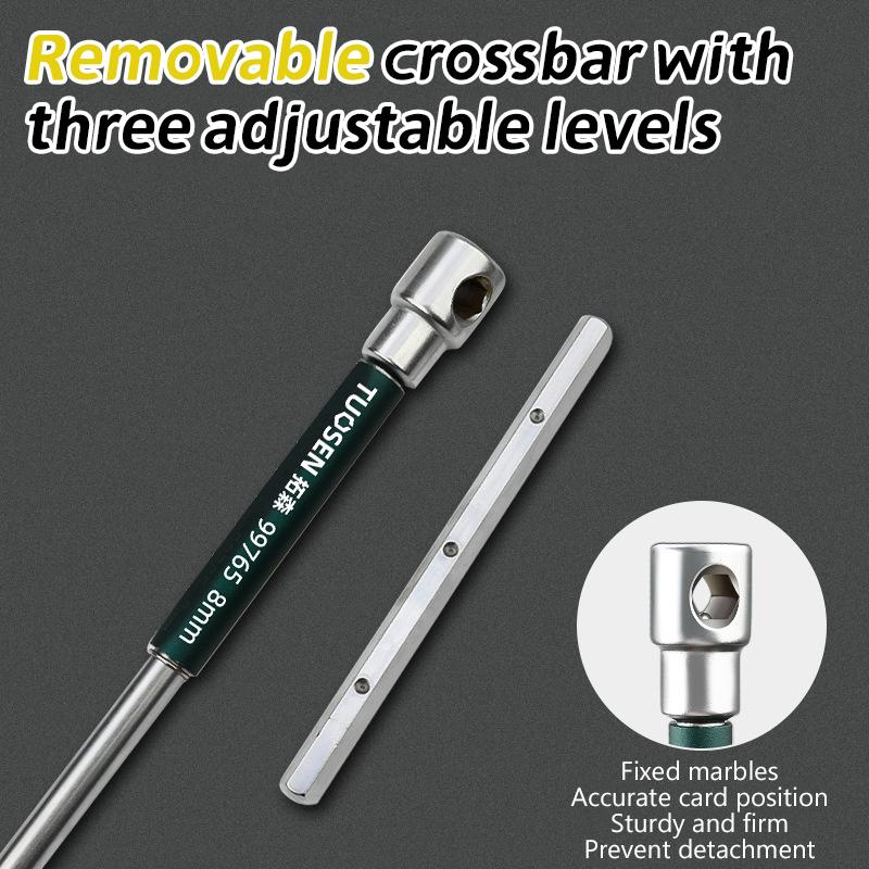 T/L 2/2.5/3/4/5/6/8/10Mm Torx Screwdriver T Type Allen Hex Wrench Chrome T-Shaped Hand Tool Extended T-Socket Wrench