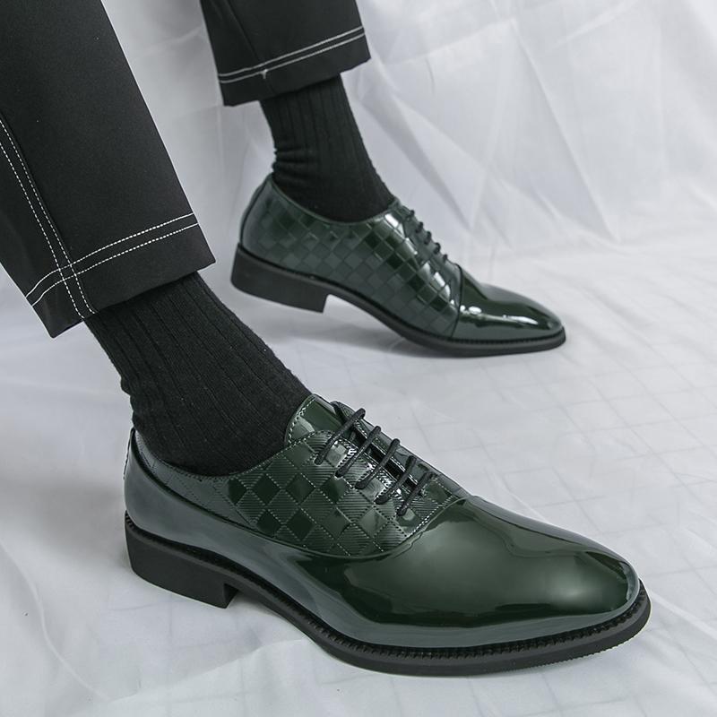 Fashion Business Men Formal Shoes Men Casual Comfortable Lace Up Fashionable Leather Shoes Wedding Banquet Shoes Sizes 38-46 Men Shoes