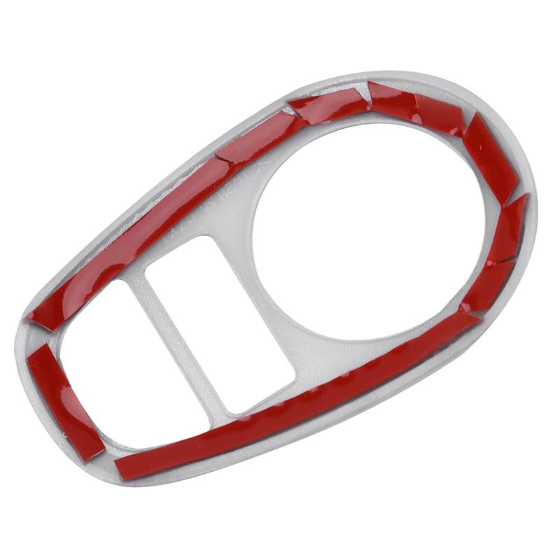 For Ix25 Creta Accessories 2017-2020 ABS Chrome Interior Mouldings Headlight Switch Frame Cover Trim серебряный