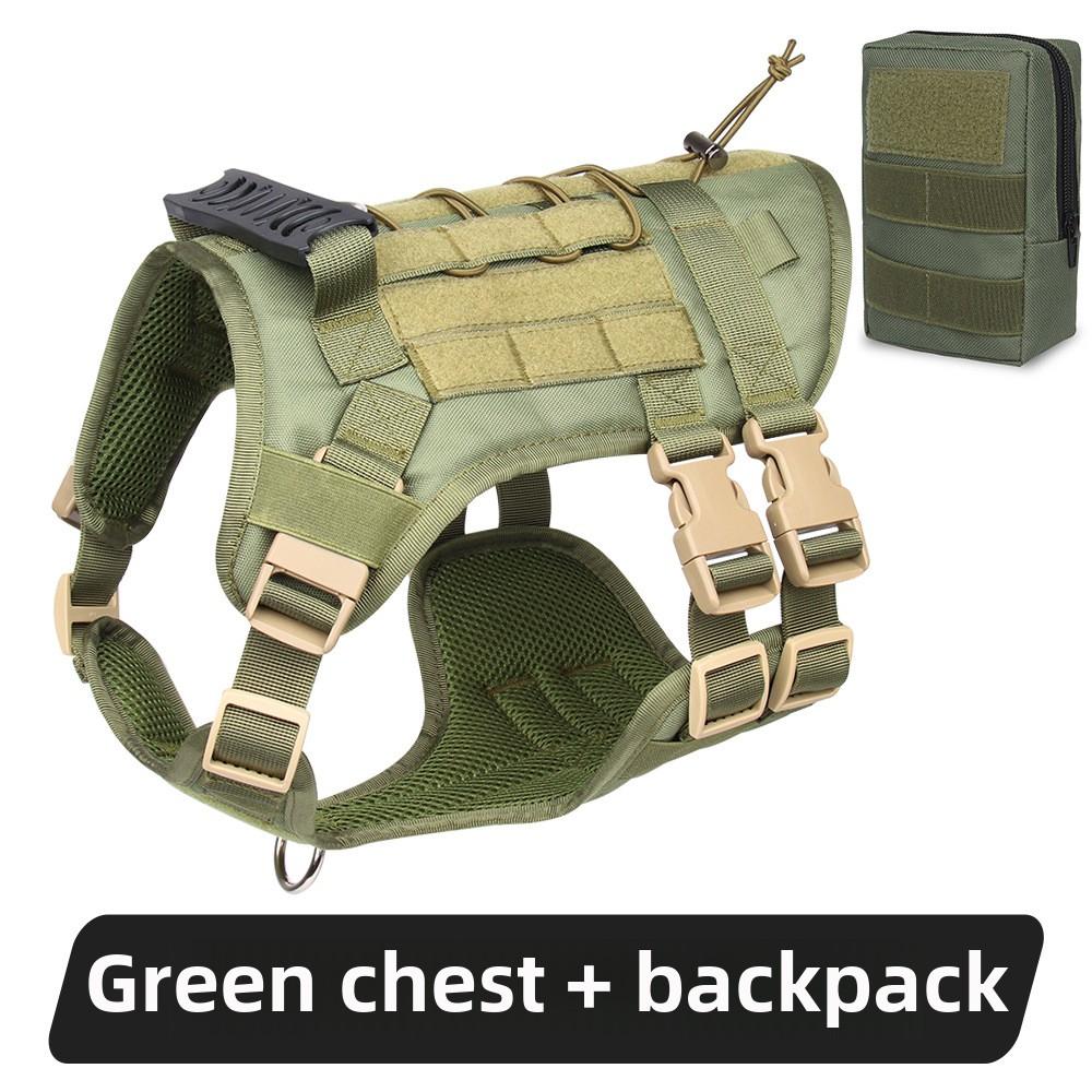 Large Dog Tactical Chest Strap Outdoor Waterproof Explosion-proof Traction Rope Chest Strap Medium and Large Working Dog Vest