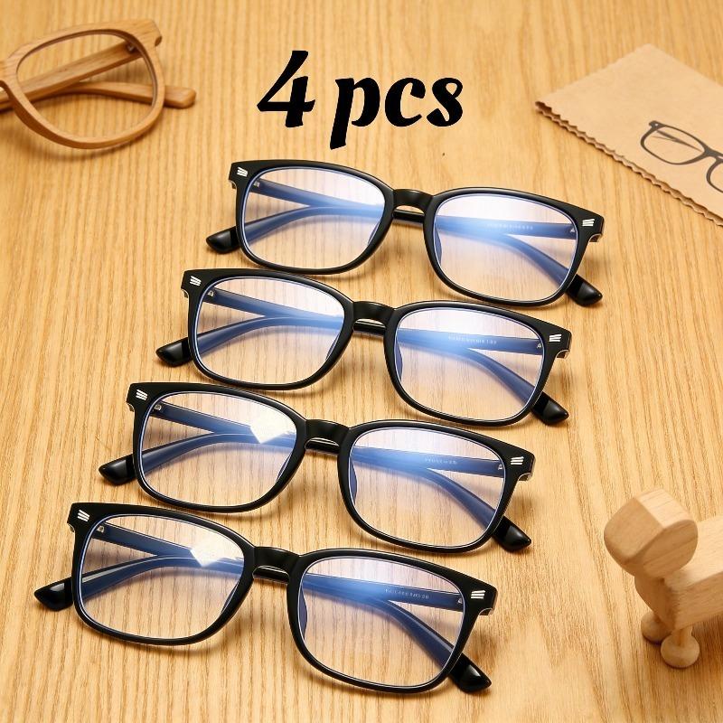 

4-Pack Blue Light Glasses 99% Blocking Anti-Fatigue & UV Protection For Office, Gaming & Streaming