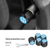 5pcs Metal Car Tire Wheel Theftproof Cap Air Valve Stem Cover For Volkswagen VW Jetta Golf4 5 6 Beetle CC B5 B6 B7 EOS GTI MK2 BAV1