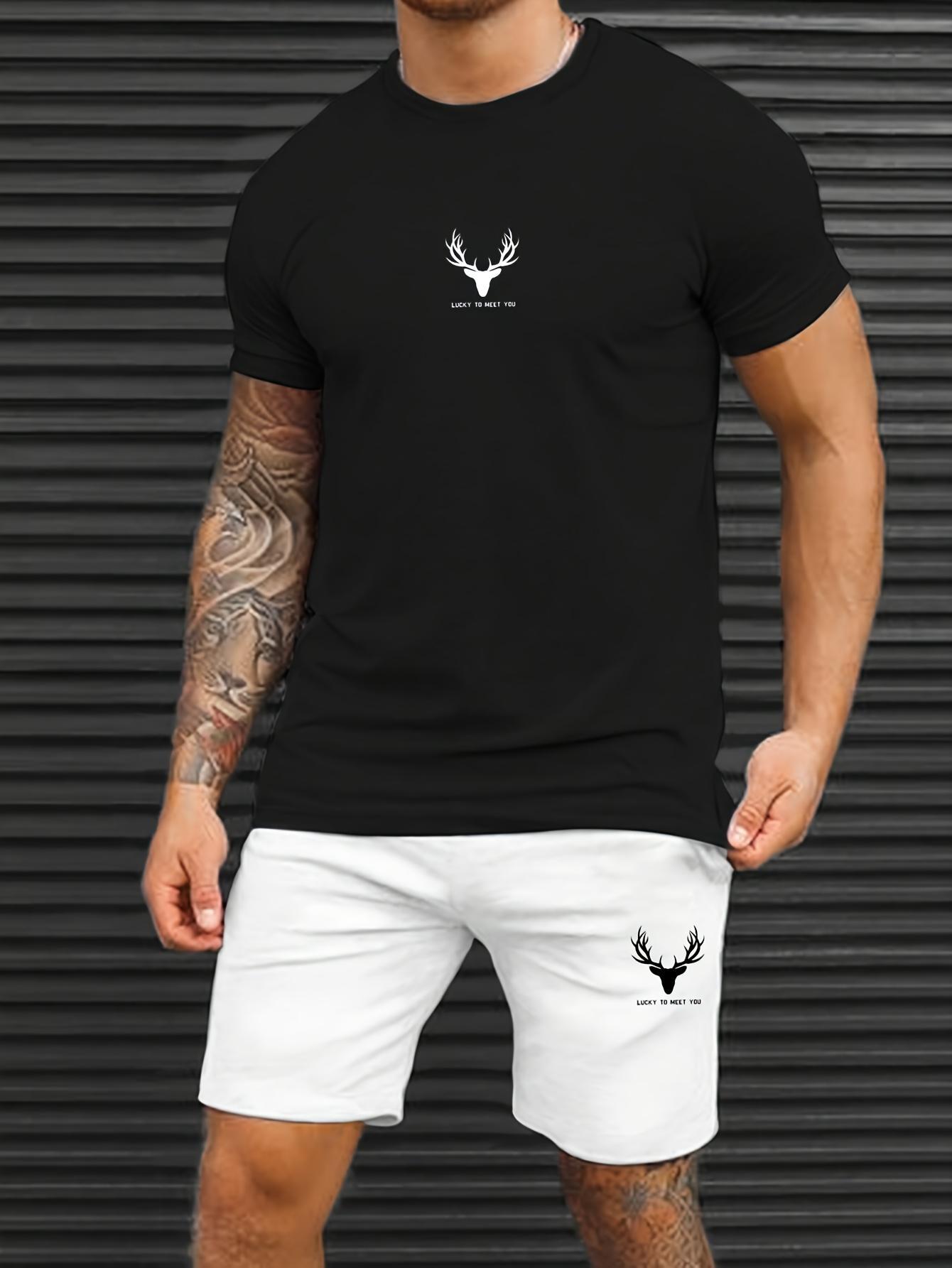 2026 Summer New Men s Suits 3D Printed Men s Suits Fashionable Casual Everyday Wear Men Short-Sleeve T-Shirts Outdoor Streetwear S