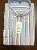 Men's Long-Sleeve Cotton Oxford Plaid Stripe Shirt - Business Casual