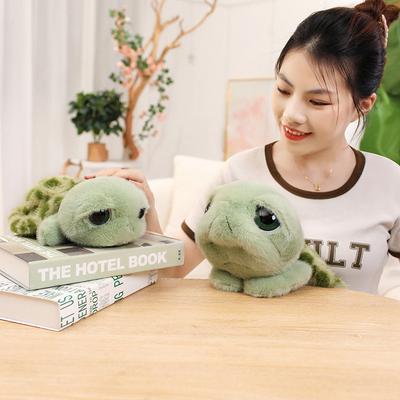 Cute Cute Big-eyed Turtle Turtle Doll Plush Toy Green Turtle Doll Children's Company Soothing Doll