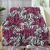Leopard Print Patchwork Throw Soft Flannel Throw Summer Blanket Lightweight Cozy Nap Blanket for Sofa Bed Travel