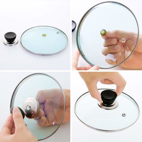 Pot Lid Cover Knob Handle, Pot Lid Handle, Pot Handle Replacement Part, Pot Lid Knob, Glass Saucepan Casserole Kettle Cover Knob - Pan Lid Retainer Ha