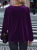 2026 Velvet High Neck Women's Long Sleeve Top - European, American, Korean Style for Spring/Autumn