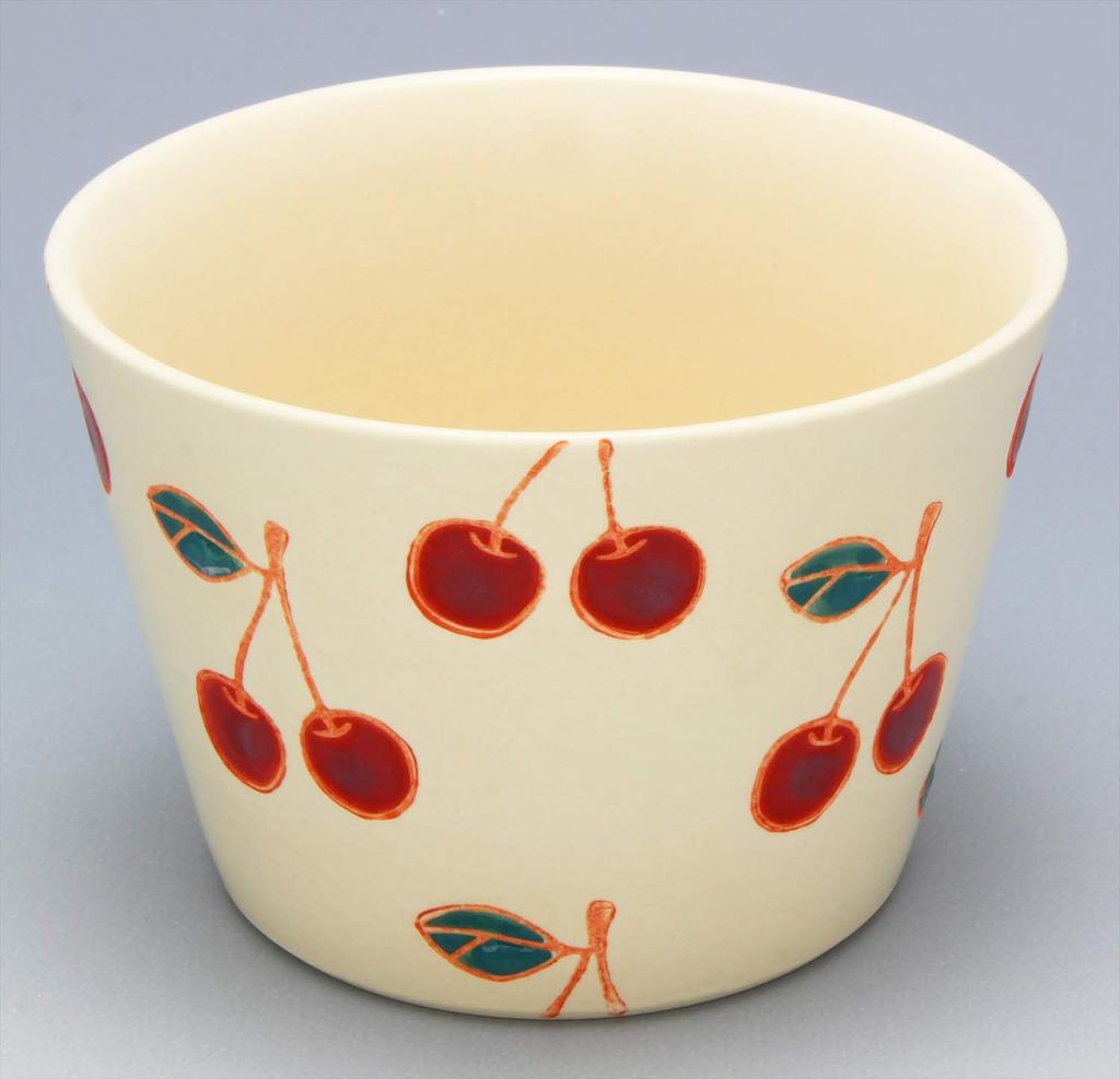 Hasami Ware Kikusho Kiln Fruit Multi-Cup Cherry