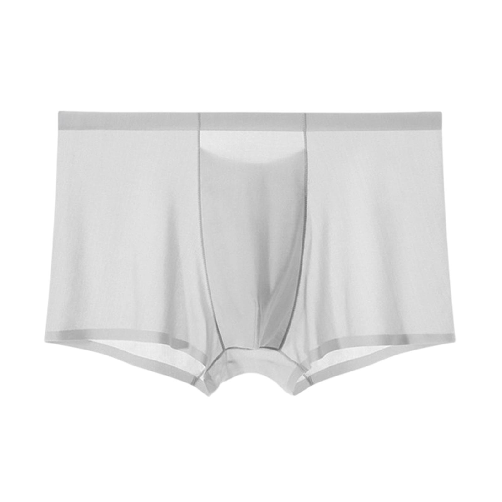 

Men Briefs Breathable Microfiber Trunks Soft Stretch Underwear Seamless Lightweight Fabric Comfort Fit L