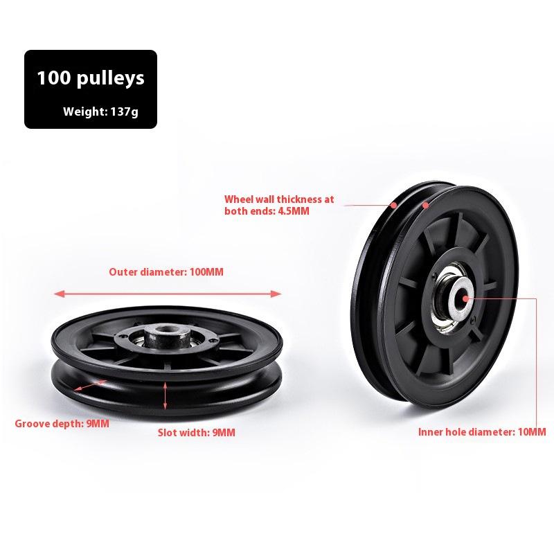 50-160Mm Universal Gym Bearing Pulley Nylon Bearing Pulley Wheel Cable Fitness Bearing Pulley Fitness Equipment