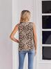 Stampa Leopardata Dimagrante Casual Taglie Forti Moda Estiva da Donna