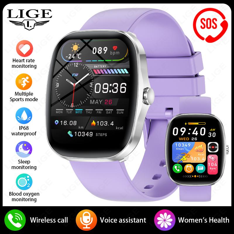 Smart Watch For Women Full Touch Screen Bluetooth Call Waterproof Watches Sport Fitness Tracker Smartwatch Lady Reloj Mujer