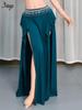 Saia de Prática de Dança do Ventre - Novo Design Sexy com Fenda para Iniciantes, Traje de Dança Oriental