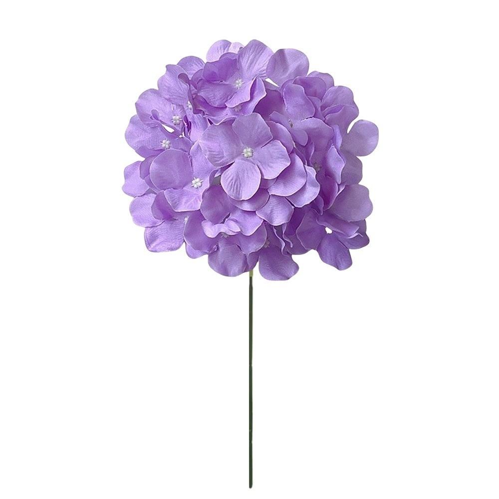 Silk Cloth Fake Flower Ball With Stem DIY Floral Materials Chrysanthemum Soft Dyed Edged Artificial Flowers Photography Props