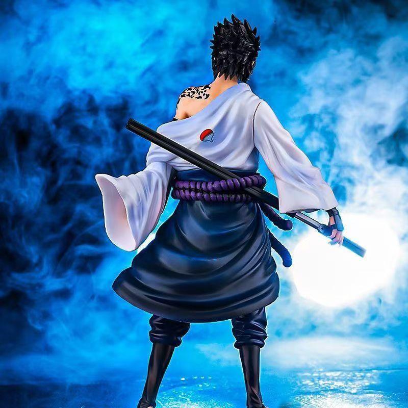 Figurka Anime Naruto Shippuden Klątwa Sasuke Uchiha Figurki Akcji PVC Lalki na Biurko Model Dekoracja Zabawki dla Dzieci Prezent