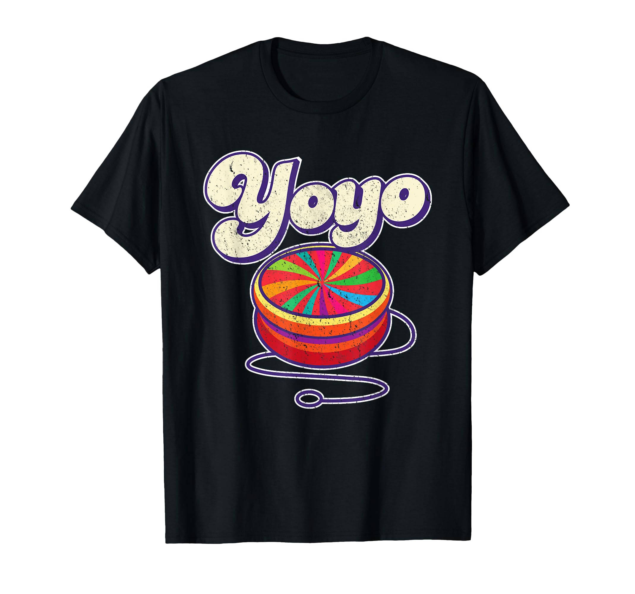 70s Retro Vintage Toy I Cool Yo-Yo Yo-Yo T-Shirt чёрный
