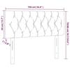VidaXL Tête de Lit à LED Meuble de Chambre à Coucher Accessoire de Lit Simple Tête de Cadre de Lit Intérieur Rose 3121995