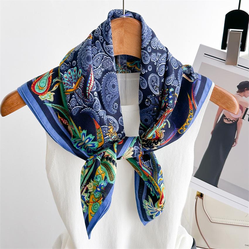 

Модные банданы, шарфы для женщин, платок с принтом пейсли, хиджаб, женский шарф