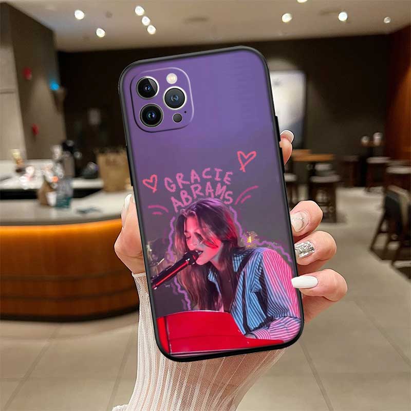 

RE34 Gracie Abrams New High-End Shell Phone Case for iPhone 16 15 14 13 12 Pro Max Plus Mini iPhone 13 mini