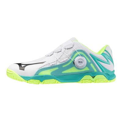Wave Medal Boa Bequeme Vielseitige Rutschfeste Langlebige Low-Top Trainingsschuhe Herren Sneaker Weiß Grün 81GA201202