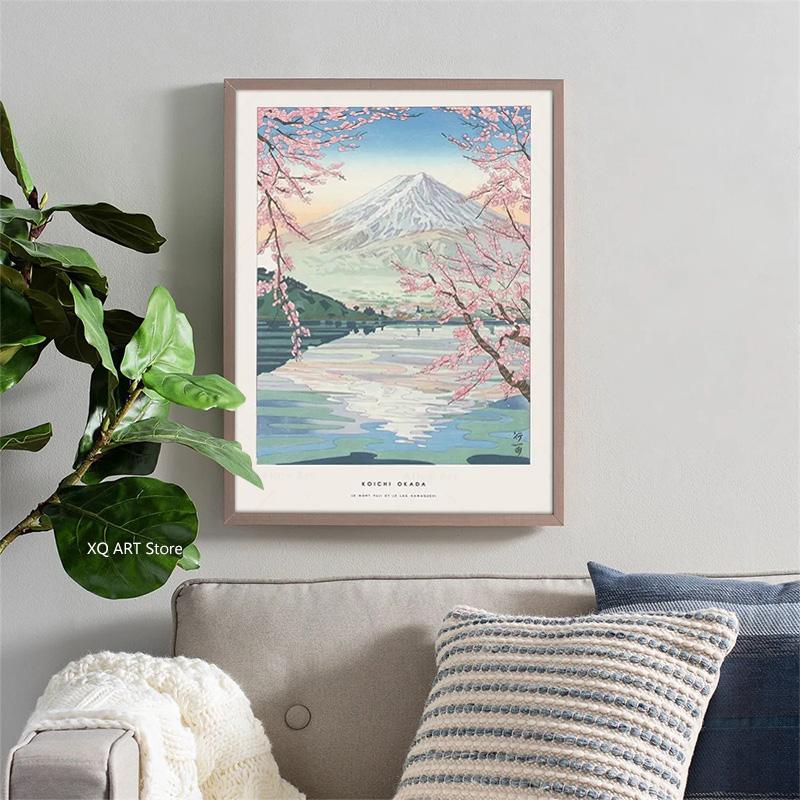 Nordic Hokusai Ohara Koson Japan Style Wave Wall Art Canvas Painting Plakaty I Wydruki Obrazy Ścienne Do Salonu Wystrój Domu